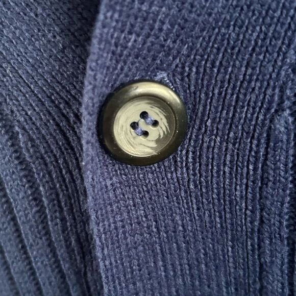 Turtle Bay Sz Medium Ribbed Navy Blue Button Front Vest Unisex - Picture 7 of 14